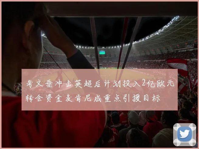 考文垂冲击英超后计划投入2亿欧元转会资金麦肯尼成重点引援目标
